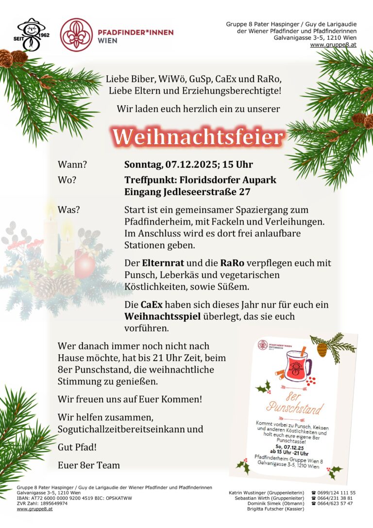 Ausschreibung Weihnachtsfeier 25 Ausschreibung Weihnachtsfeier 25
